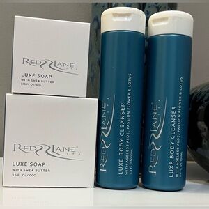 Red Lane Spa~Zentz Luxe Soap and Body Cleanser Set -New- Discontinued Items